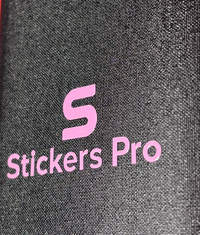 pegatina de metal rosa